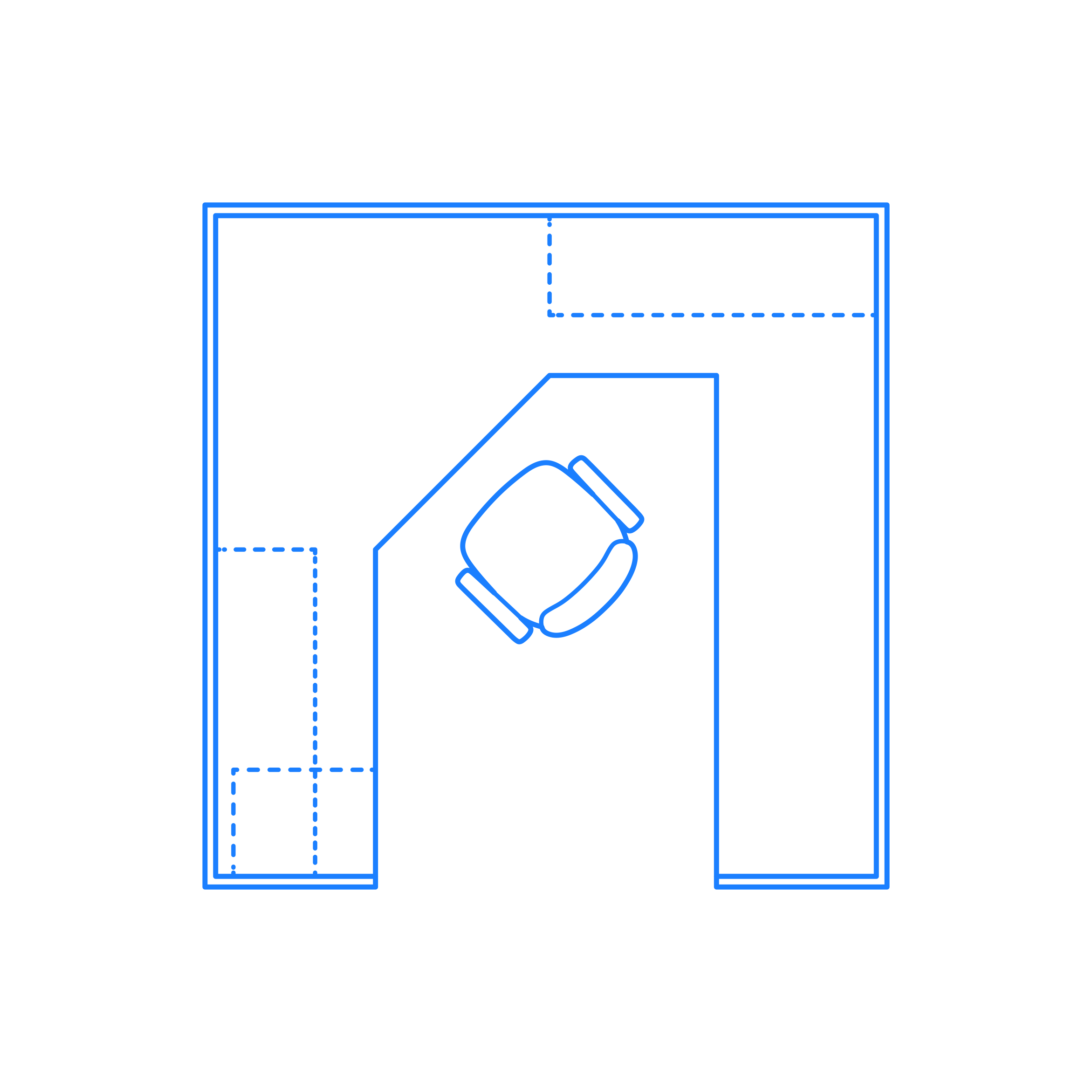 Furniture Office Workstations Cubicles U Shape Management Workstation Digital Sketch Svg Design Free Vectors